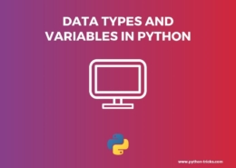 Data Types and Variables in Python