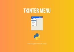 Menu in Tkinter